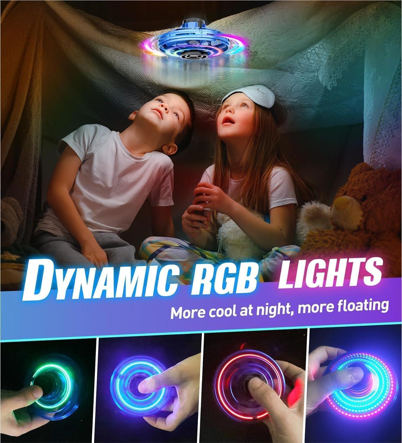 UFO Fingertip Flight Gyro Flying Orb, UFO Flying Toy, Hand Controlled Boomerang Hover, Flying with Endless Tricks, Cool Toys Gifts for 6+ Year Old Boys Girls Outdoor Toys