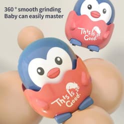 Cute Owl Shaped Press Mechanical Sliding Funny Cat Toy Toys for Kids  - (Owl Forest Pack of 1)