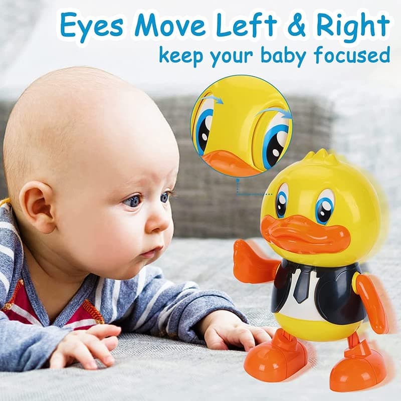 Musical Toys Cute Dancing Gentleman Duck Musical Lighting Doll Interactive Kids Early Educational Battery Operated Toys for Kids — view 3