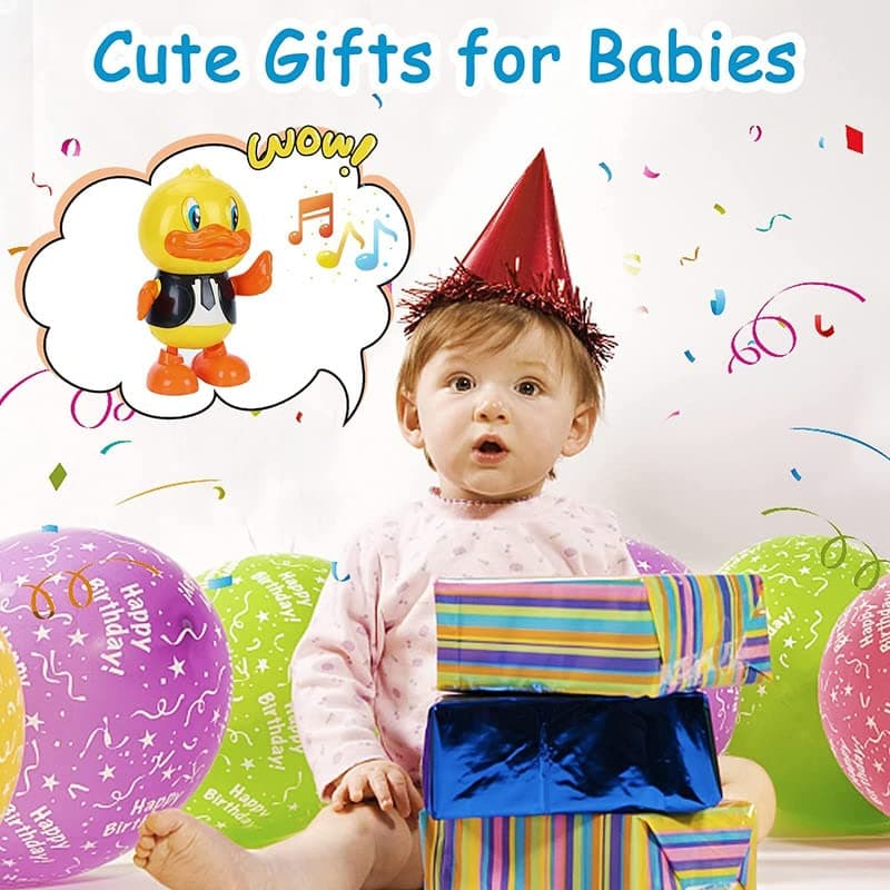 Musical Toys Cute Dancing Gentleman Duck Musical Lighting Doll Interactive Kids Early Educational Battery Operated Toys for Kids — view 5