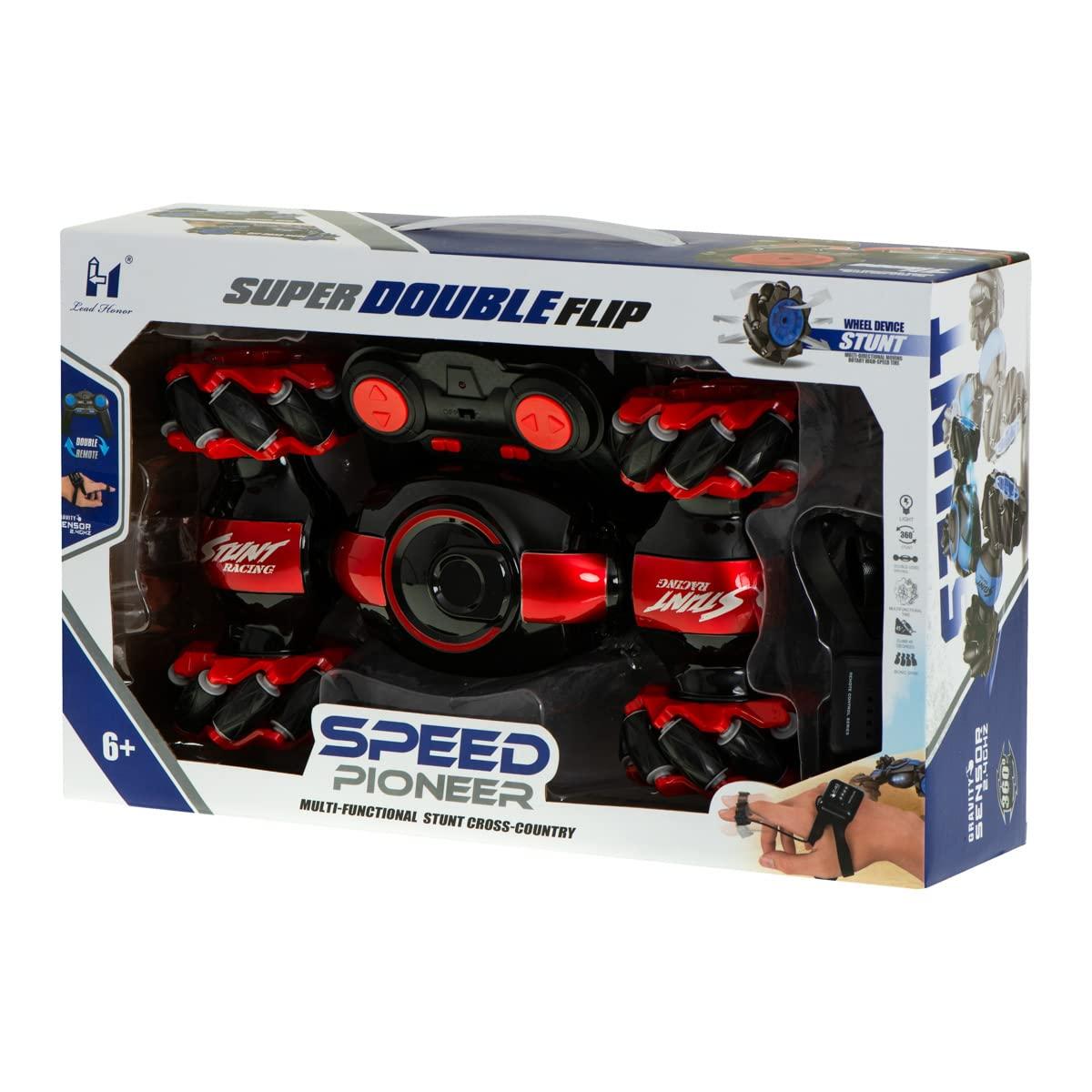 2.4 GHZ Rolling Climbing Twist Hand Sensor Watch RC Car Toys Remote Control Car Stunt with Gesture Led Lighting Music