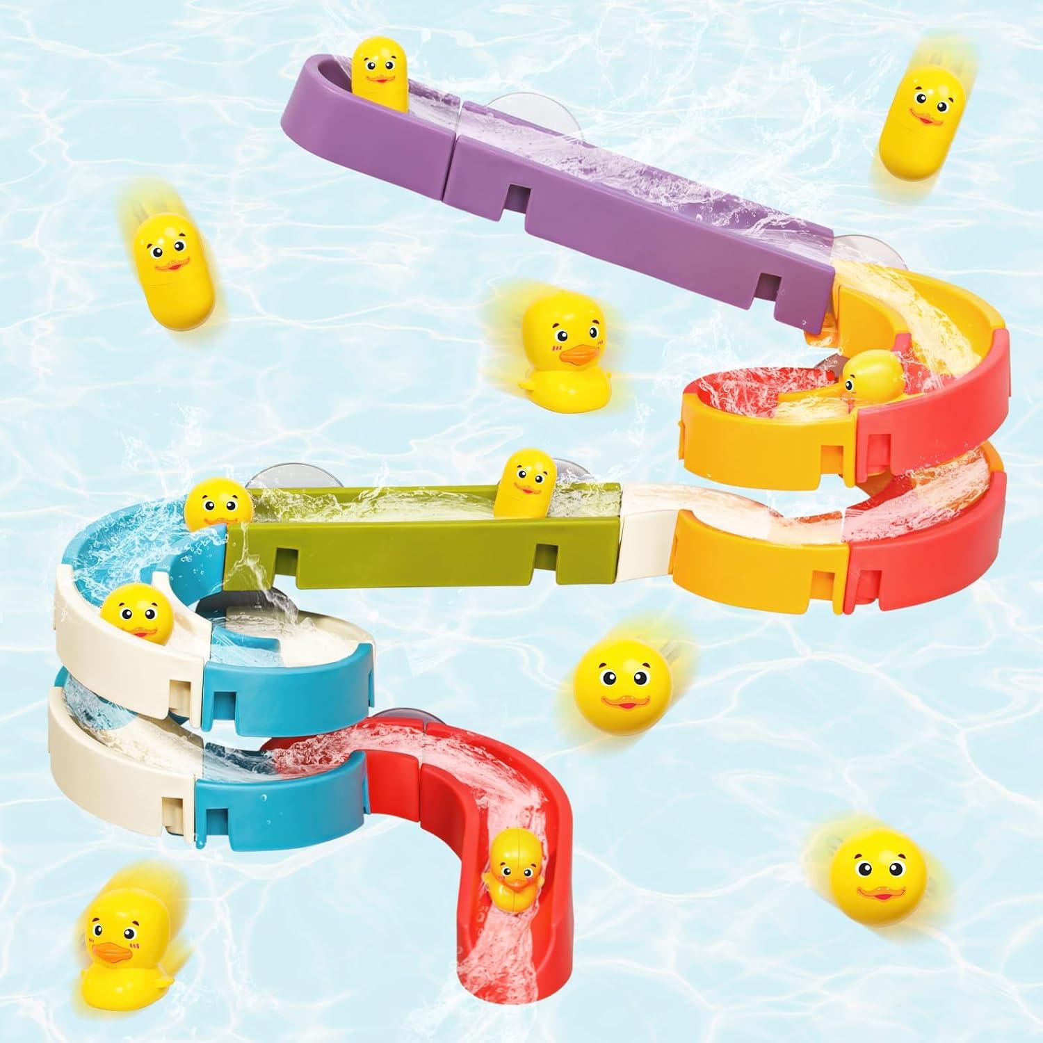 Fishing Game Toys with Slideway, Electronic Toy Fishing Set with Magnetic Pond, Learning Educational Toys