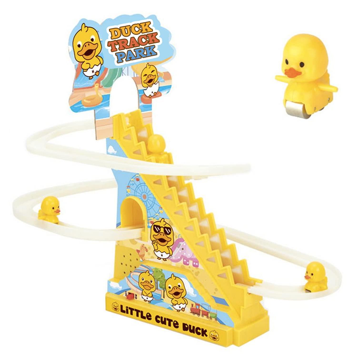 Fishing Game Toys with Slideway, Electronic Toy Fishing Set with Magnetic Pond, Learning Educational Toys