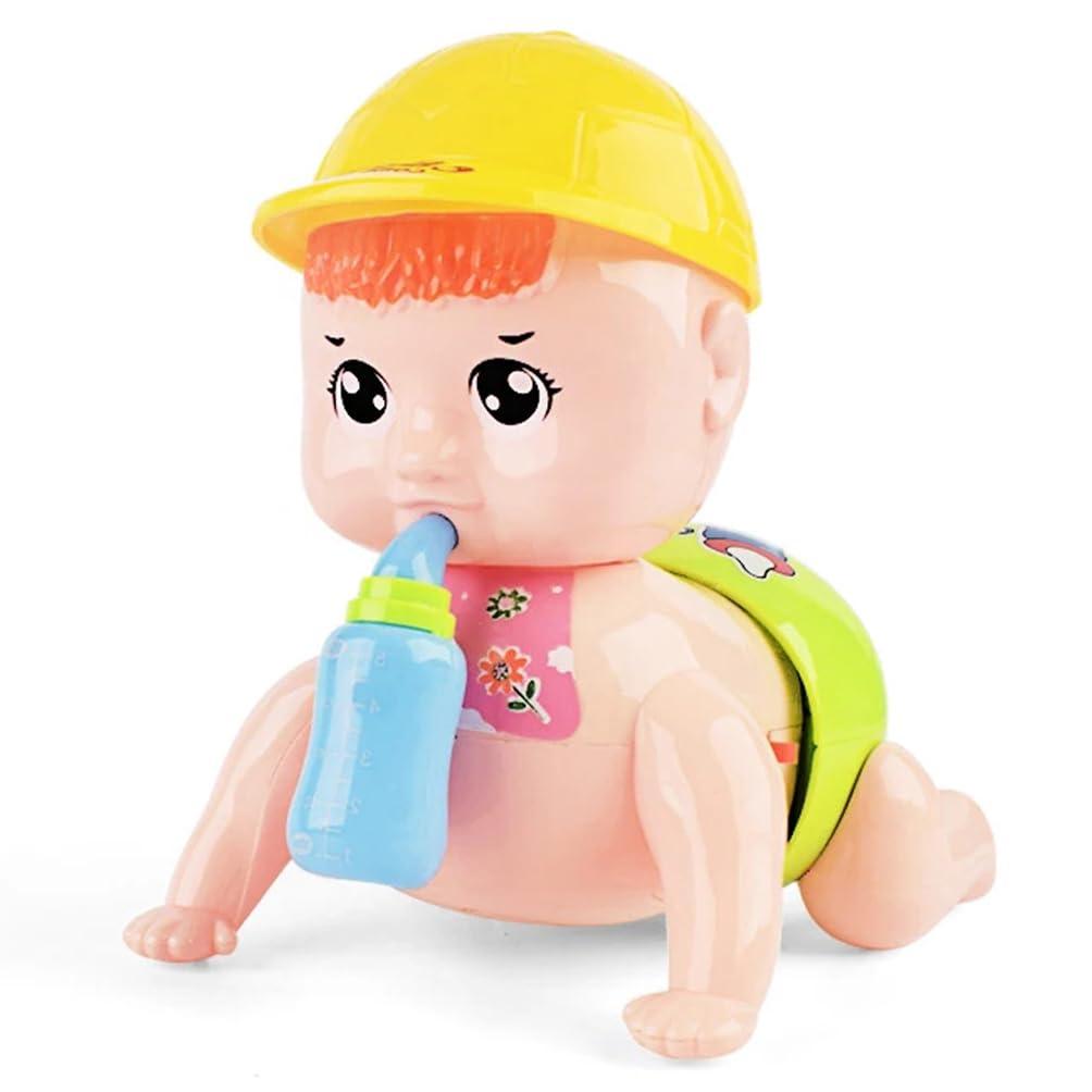 Musical Crawling Baby Toy for Babies Kids Infants - Dazzling Lights and Dynamic Sound - Colour as per Stock