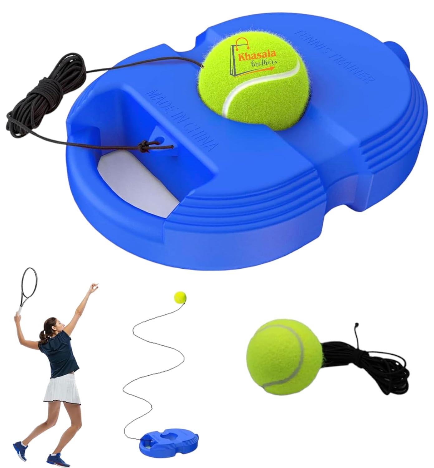 Tennis Trainer Rebound Ball Set, Tennis Balls Solo Tennis Training Equipment, Practice Ball with String, Portable Training Tool for Kids and Adult (Pack of 1 Set)