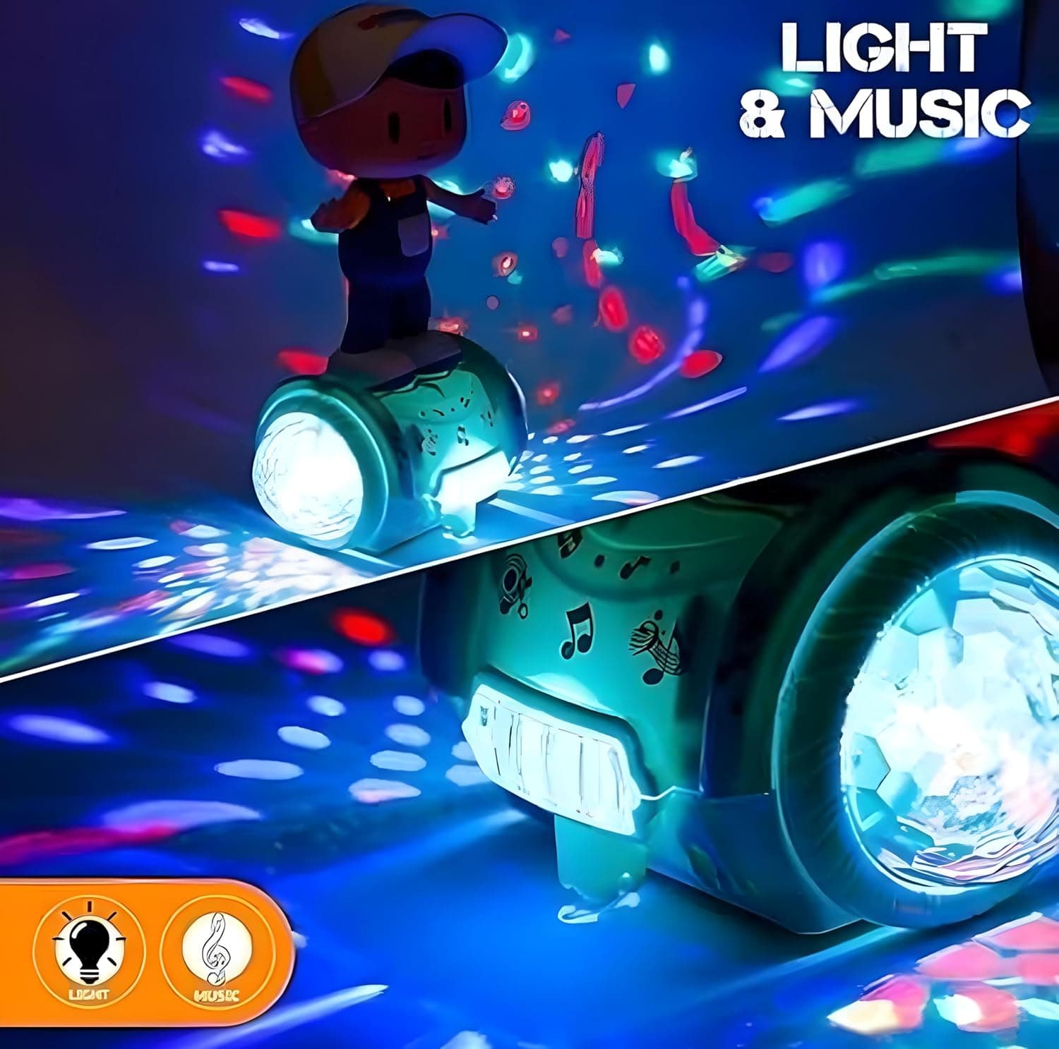 360 Degree Rotating Musical Dancing Fashion Boy with 5D Light & Musical Sound  (Multicolor) — view 3