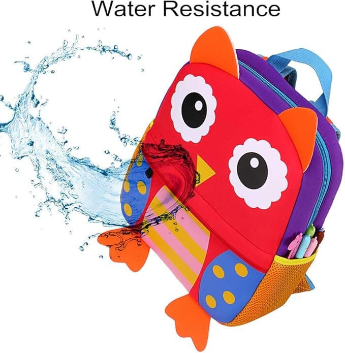 Owl Toddler Backpack Baby Boys Girls Kindergarten Pre School Bags Cute Neoprene Cartoon Backpacks for Kids — view 2