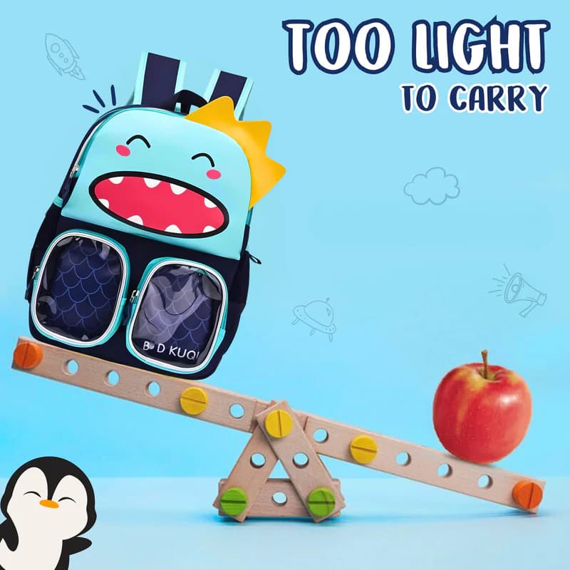 Trendy Cartoon Character Backpack for Kindergarten - Fun, Durable, Spacious with Front Pockets - Yellow — view 5