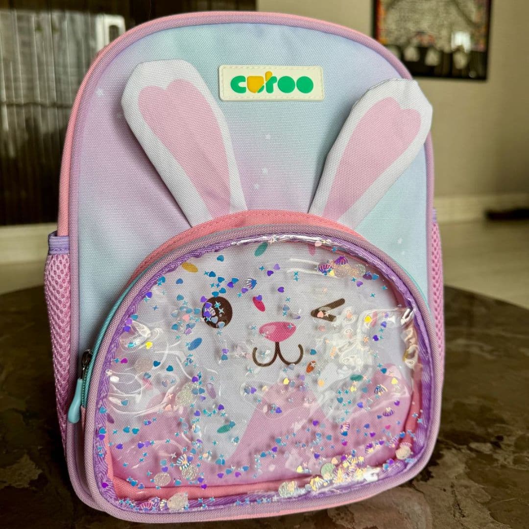 Kids School Bag For 3-6 Years Old Boys and Girls - Rabbit - Pink — view 5