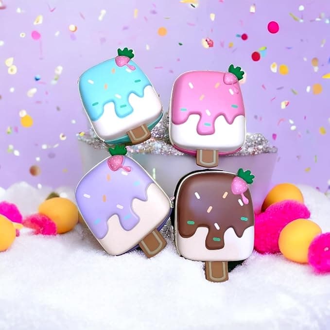 3D Ice Cream Hard Case Bags for Kids Bagpacks for Girls Toddlers for Kindergarten kids - [2 -8 Years] - Mix Color — view 7