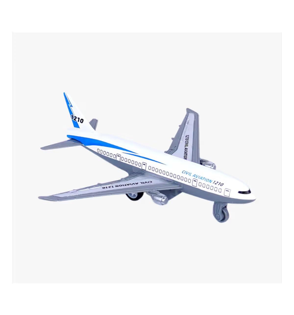 Airplane Miniature Diecast Aircraft Model Toy for Kids & Collectors | Durable, Realistic Design, Compact Size - Pac Of 12pcs