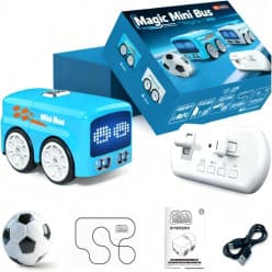 RC Car for Kids with LED Display, Smart Gesture Control, Mini Football Game Toy, Rechargeable Battery, Remote Control Vehicle